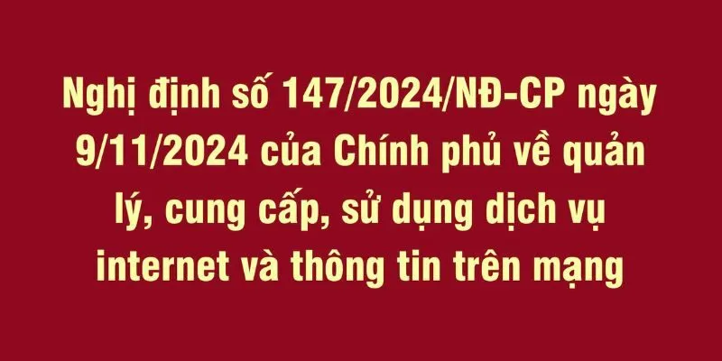 Nội Dung Của Nghị Định 147